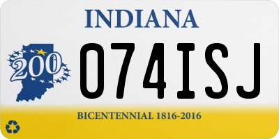 IN license plate 074ISJ