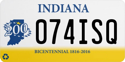 IN license plate 074ISQ