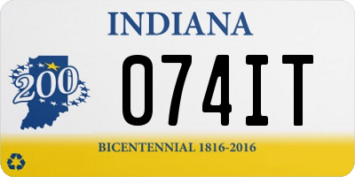 IN license plate 074IT