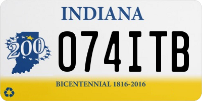 IN license plate 074ITB