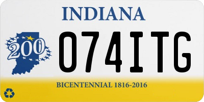 IN license plate 074ITG