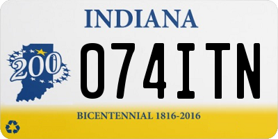 IN license plate 074ITN