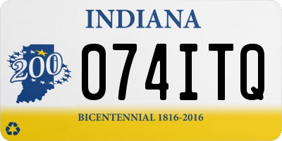 IN license plate 074ITQ