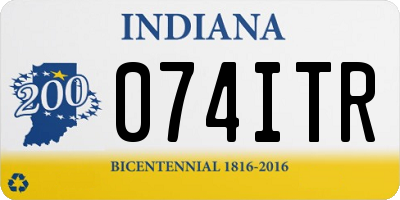 IN license plate 074ITR
