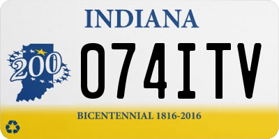 IN license plate 074ITV
