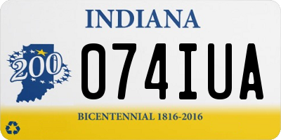 IN license plate 074IUA