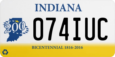 IN license plate 074IUC