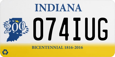 IN license plate 074IUG