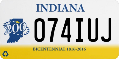 IN license plate 074IUJ