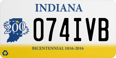 IN license plate 074IVB