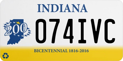 IN license plate 074IVC