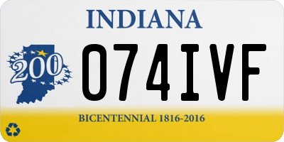 IN license plate 074IVF