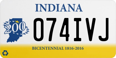 IN license plate 074IVJ