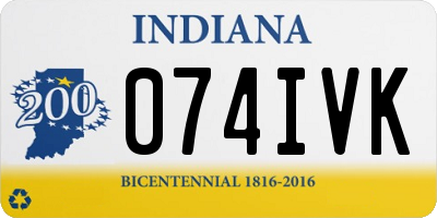 IN license plate 074IVK