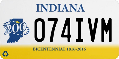 IN license plate 074IVM