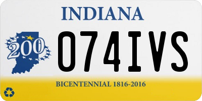 IN license plate 074IVS