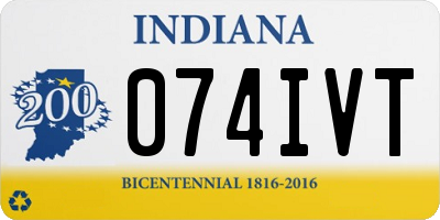 IN license plate 074IVT
