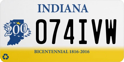 IN license plate 074IVW