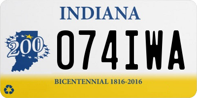 IN license plate 074IWA
