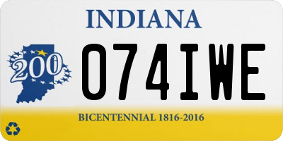 IN license plate 074IWE
