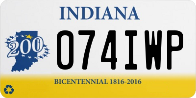 IN license plate 074IWP