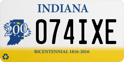 IN license plate 074IXE