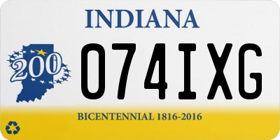 IN license plate 074IXG