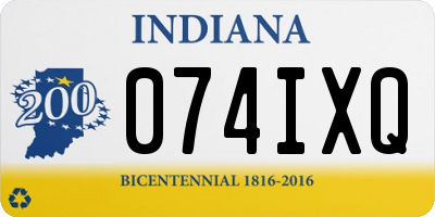 IN license plate 074IXQ