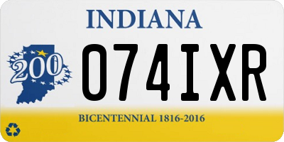 IN license plate 074IXR
