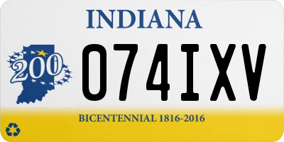 IN license plate 074IXV