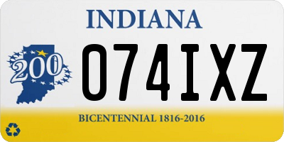 IN license plate 074IXZ