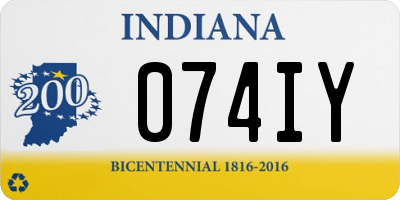 IN license plate 074IY