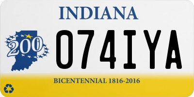 IN license plate 074IYA
