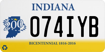 IN license plate 074IYB
