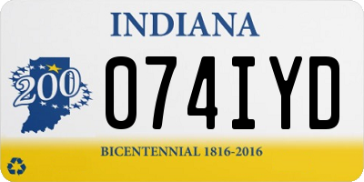 IN license plate 074IYD