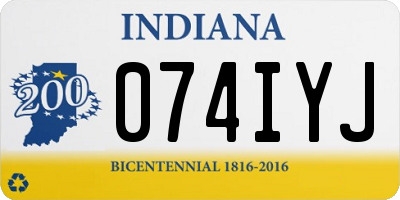 IN license plate 074IYJ