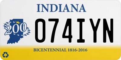IN license plate 074IYN