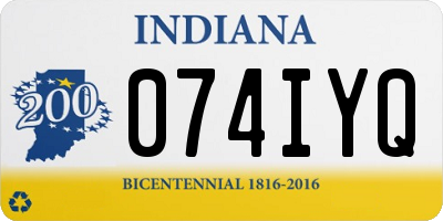 IN license plate 074IYQ