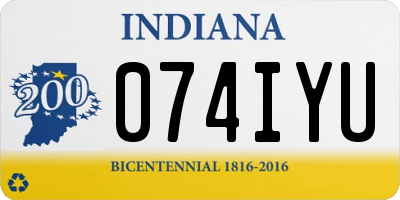 IN license plate 074IYU