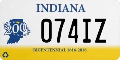 IN license plate 074IZ