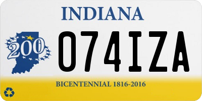 IN license plate 074IZA