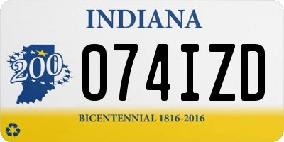IN license plate 074IZD