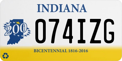 IN license plate 074IZG