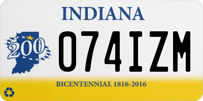 IN license plate 074IZM