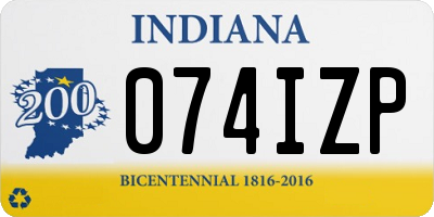 IN license plate 074IZP