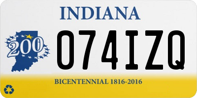 IN license plate 074IZQ