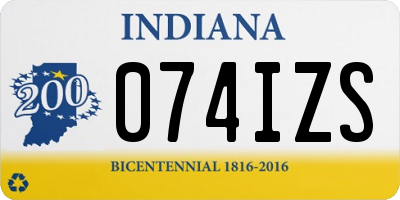 IN license plate 074IZS