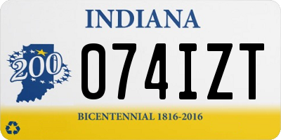 IN license plate 074IZT