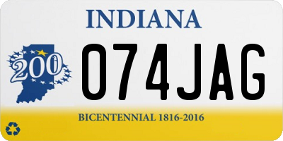 IN license plate 074JAG