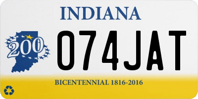 IN license plate 074JAT